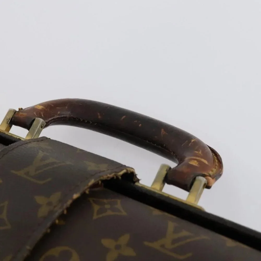 LOUIS VUITTON Monogram Serviette Fermoir Business Bag